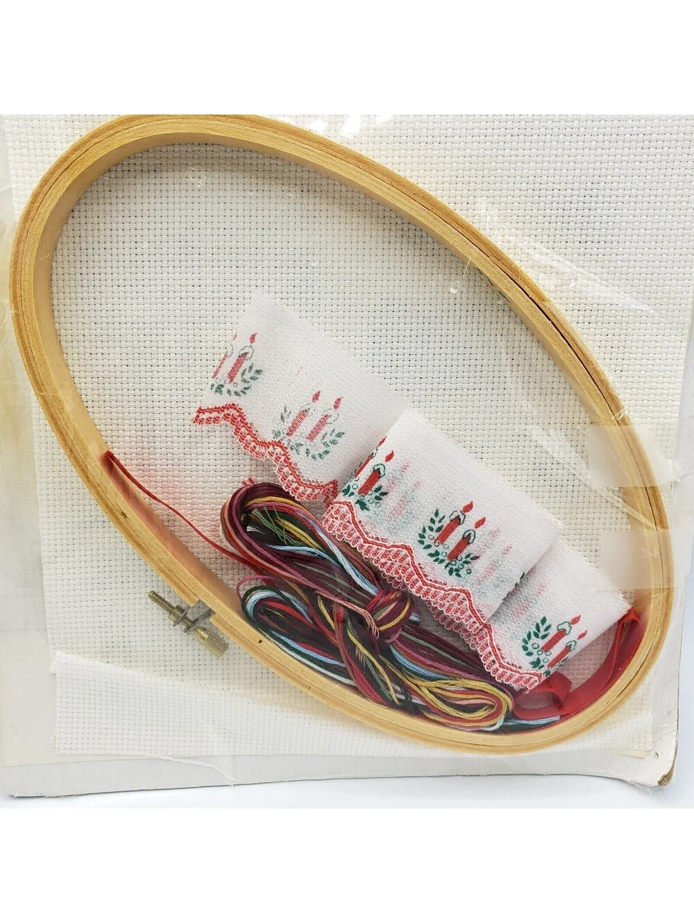 Vintage Paragon Counted Cross Stitch Kit Oval Hoop Christmas Collection 6337